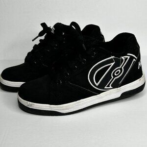 Heelys Propel 2.0 Shoes Youth Size 4 Black White Single Wheel Roller 770362